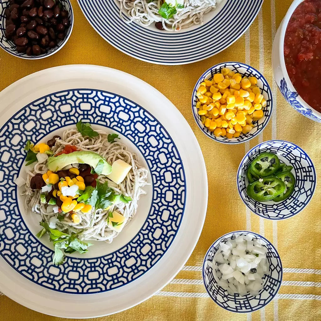 Blue and White Dinnerware: Styling a Timeless Classic
