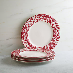 Newport Garden Gate Crimson Rimmed Salad Plate thumbnail 4