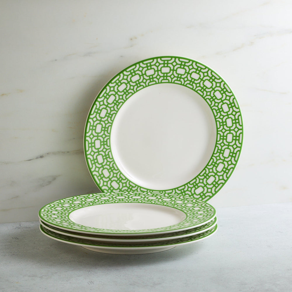 Newport Garden Gate Verde Rimmed Salad Plate image 5