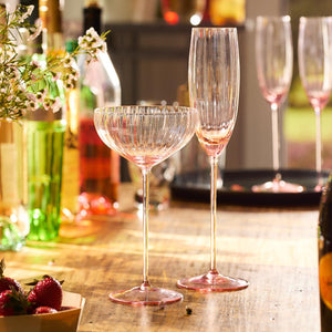 Quinn Rose Champagne Flute Glasses thumbnail 2
