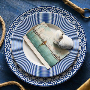 Newport Stripe Rimmed Salad Plate thumbnail 2