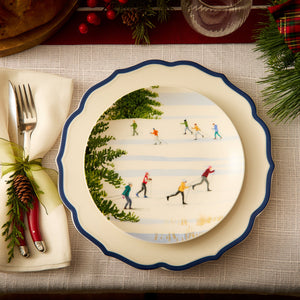 Stella Scalloped Blue Dinner Plate thumbnail 5
