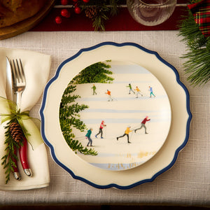Stella Scalloped Blue Dinner Plate thumbnail 5