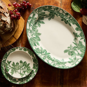 Arbor Green Oval Rimmed Platter thumbnail 2