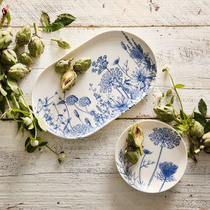 Summer Blues Large Coupe Oval Platter thumbnail 2