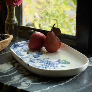 Summer Blues Large Coupe Oval Platter thumbnail 3