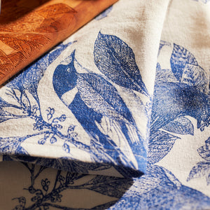 Arbor Birds Blue Dinner Napkins thumbnail 5