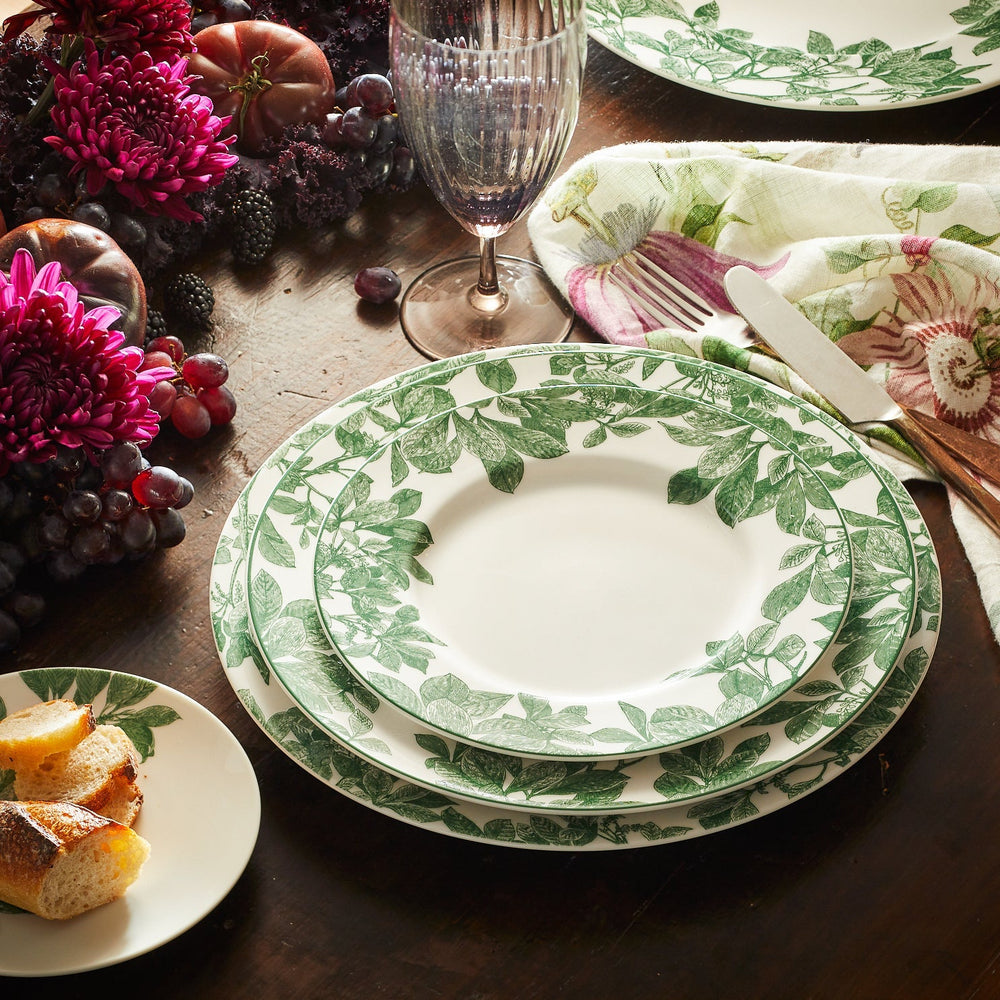 Arbor Green Rimmed Dinner Plate image 6
