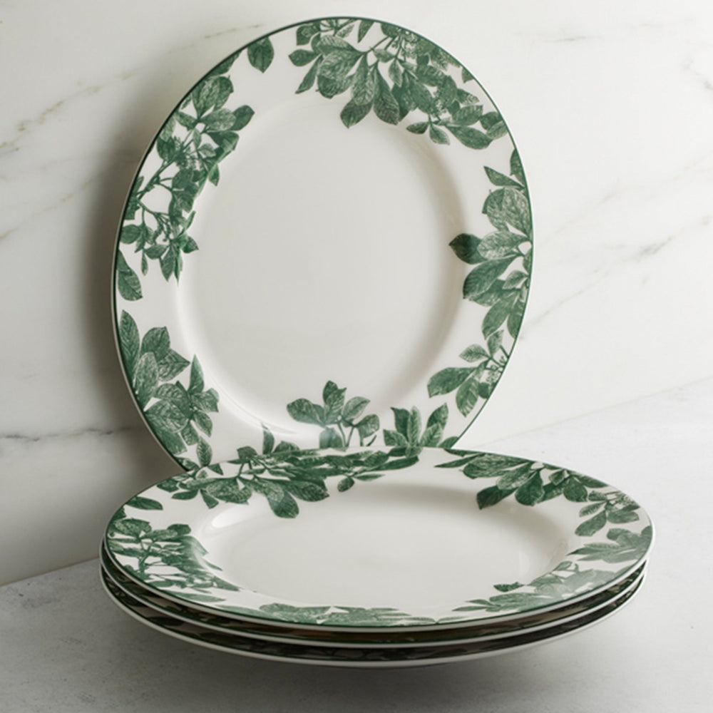 Arbor Green Rimmed Dinner Plate image 8