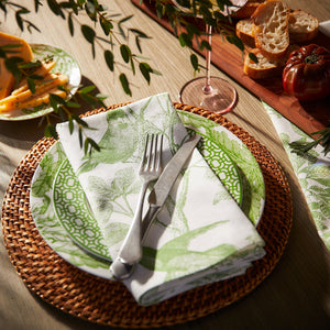 Arbor Birds Verde Dinner Napkins thumbnail 2