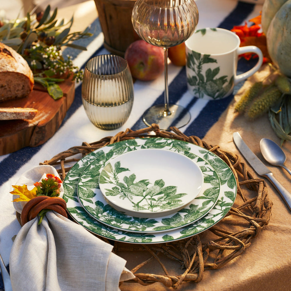 Arbor Green Rimmed Dinner Plate image 4