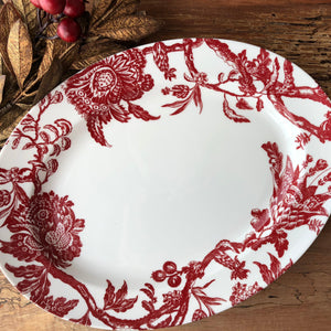 Arcadia Crimson Oval Rimmed Platter thumbnail 3