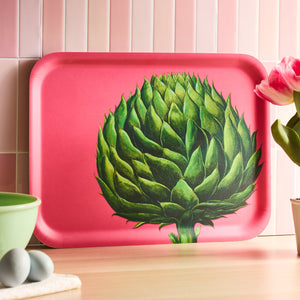Artichoke Large Rectangular Birchwood Tray thumbnail 2