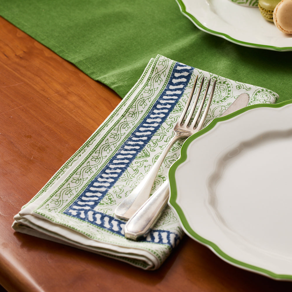 Block Island Block Print Dinner Napkins image 4