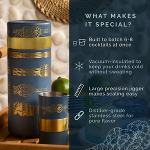 Caskata x High Camp Sailors Knots Batch Cocktail Shaker thumbnail 5
