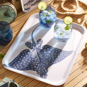 Spotted Stingray Large Rectangular Birchwood Tray thumbnail 5