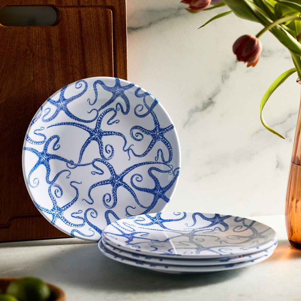 Starfish Melamine Dinner Plates, Set of 4 image 2