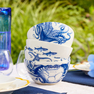 Coastal Icons Cereal Bowls, Mixed Set of 4 thumbnail 2
