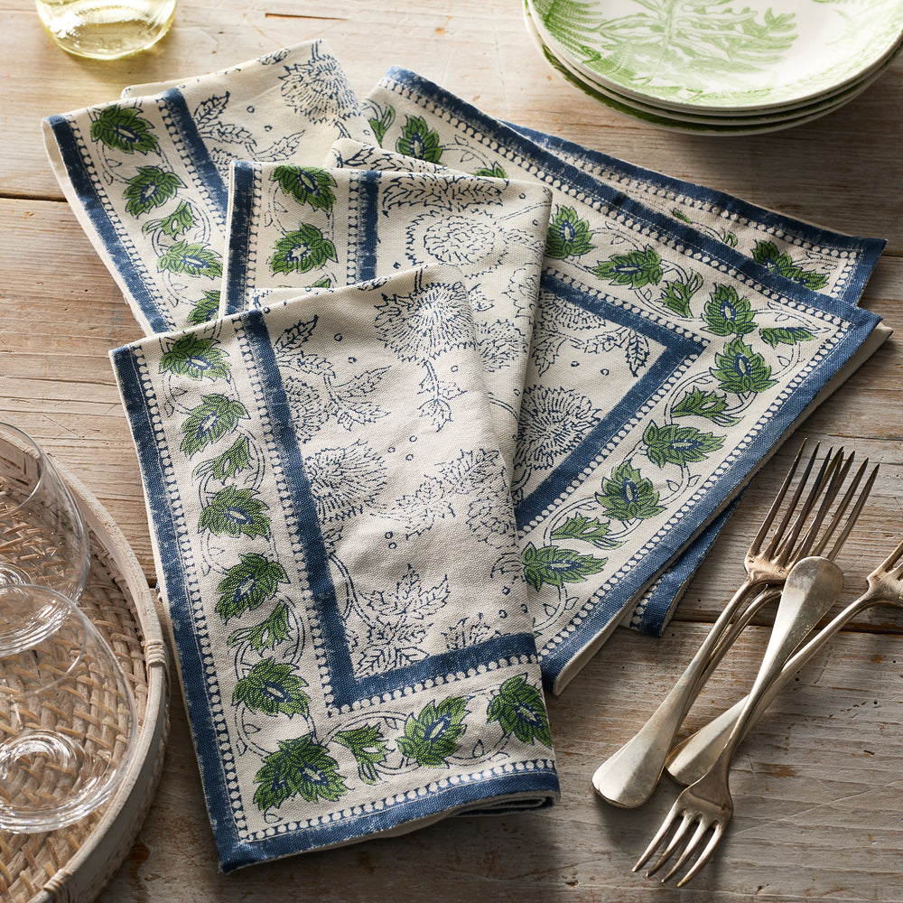 Cuttyhunk Block Print Dinner Napkins image 3