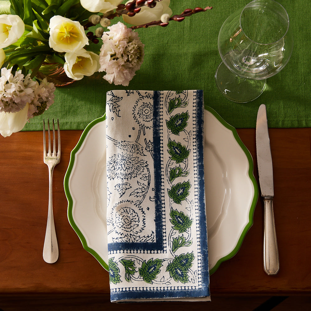 Cuttyhunk Block Print Dinner Napkins image 2