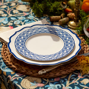 Stella Scalloped Blue Dinner Plate thumbnail 2