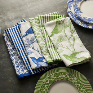 Arbor Birds Blue Dinner Napkins thumbnail 4