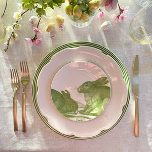 Newport Stripe Verde Rimmed Dinner Plate thumbnail 3