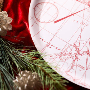 White Holiday Hunt Large Round Tray thumbnail 5