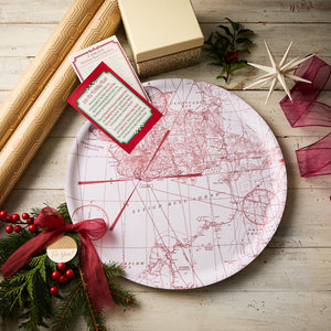 White Holiday Hunt Large Round Tray thumbnail 3