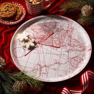White Holiday Hunt Large Round Tray thumbnail 2