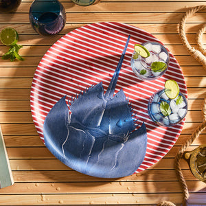 Horseshoe Crab Large Round Birchwood Tray thumbnail 2