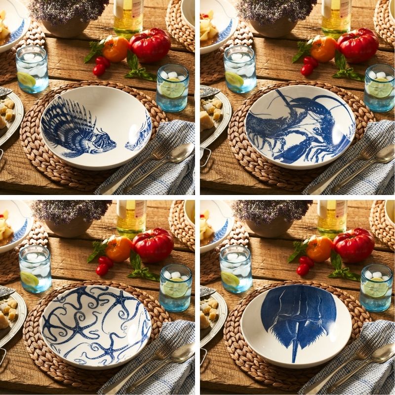 Coastal Icons Entrée Bowls, Mixed Set of 4 image 2