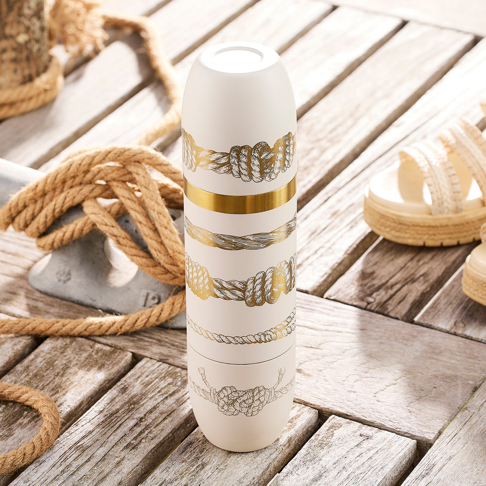 Caskata x High Camp Crema Sailors Knots Wine Flask image 3