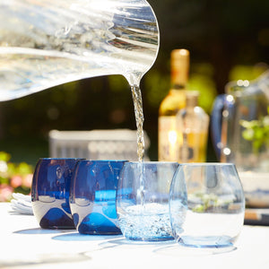Les Nuages Blue Ombré Glasses Set of 4 thumbnail 3