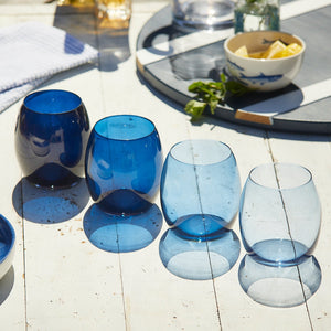 Les Nuages Blue Ombré Glasses Set of 4 thumbnail 2