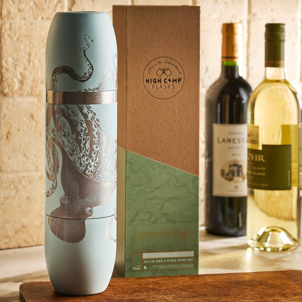 Caskata x High Camp Light Blue Lucy Wine Flask image 10