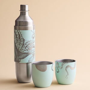 Caskata x High Camp Light Blue Lucy Wine Flask thumbnail 3