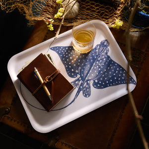 Spotted Stingray Large Rectangular Birchwood Tray thumbnail 4