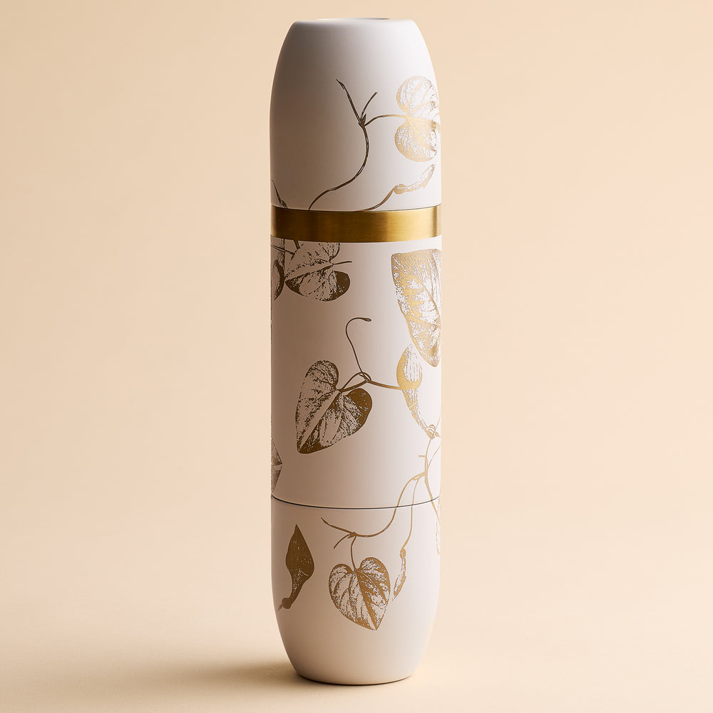 Caskata x High Camp Crema Morning Glory Fern Wine Flask