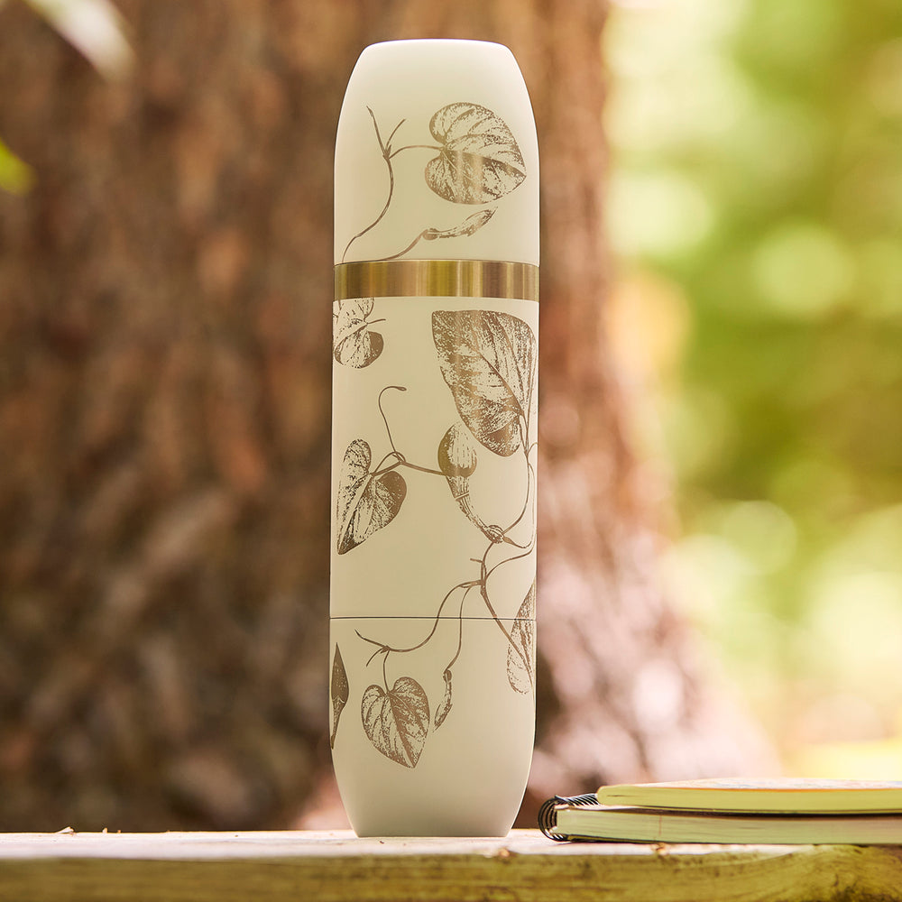Caskata x High Camp Crema Morning Glory Fern Wine Flask image 3