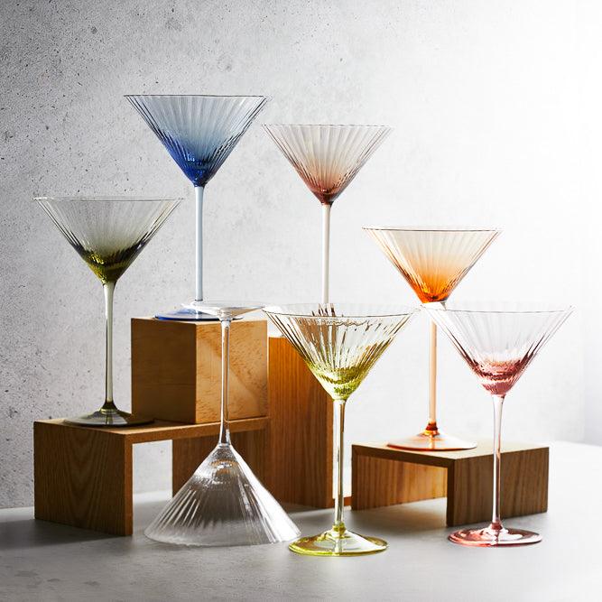Quinn Amber Martini Glasses image 4