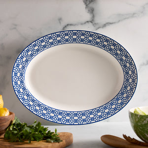Newport Garden Gate Oval Rimmed Platter thumbnail 3