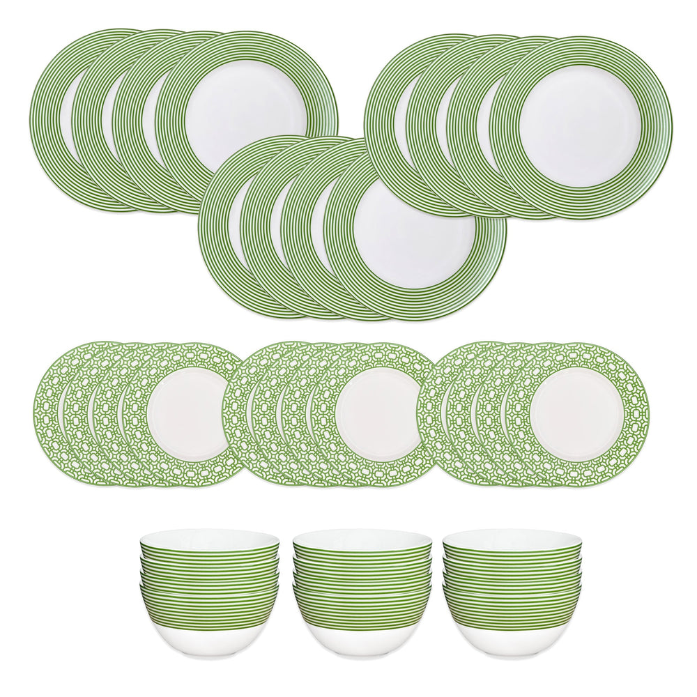 Newport Verde Table Set for 12