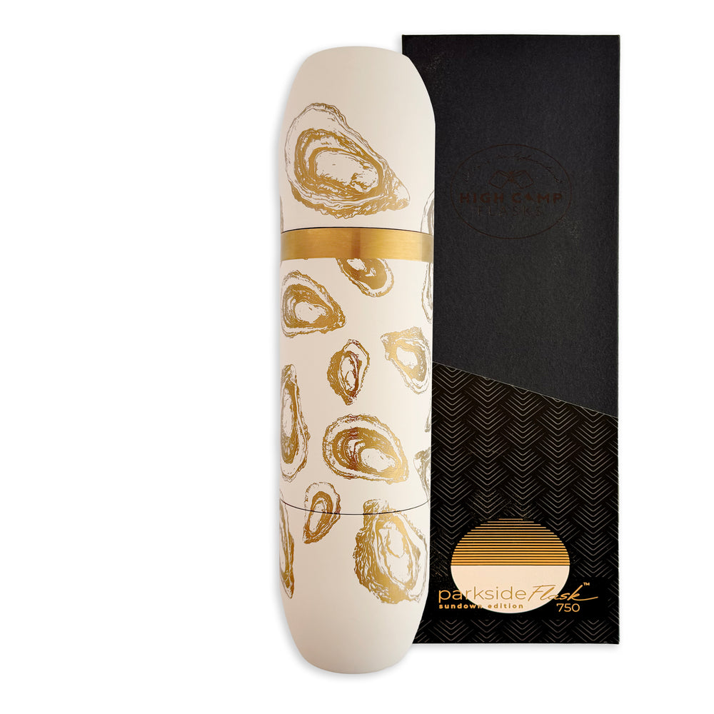Caskata x High Camp Crema Oysters Wine Flask
