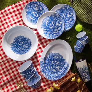 Peony Melamine Dinner Plates, Set of 4 thumbnail 3