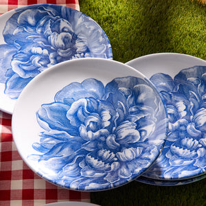 Peony Melamine Dinner Plates, Set of 4 thumbnail 2