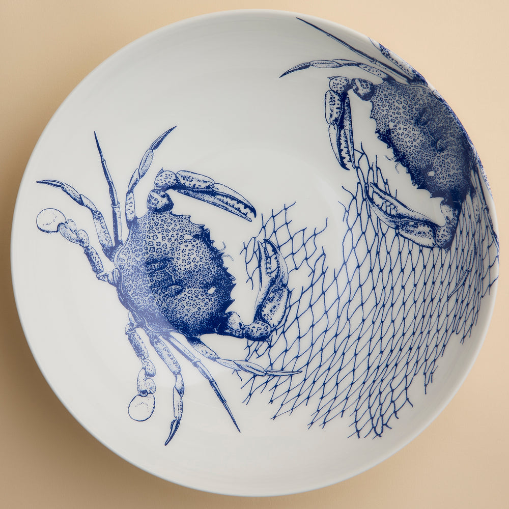 Crab Wide Serving Bowl