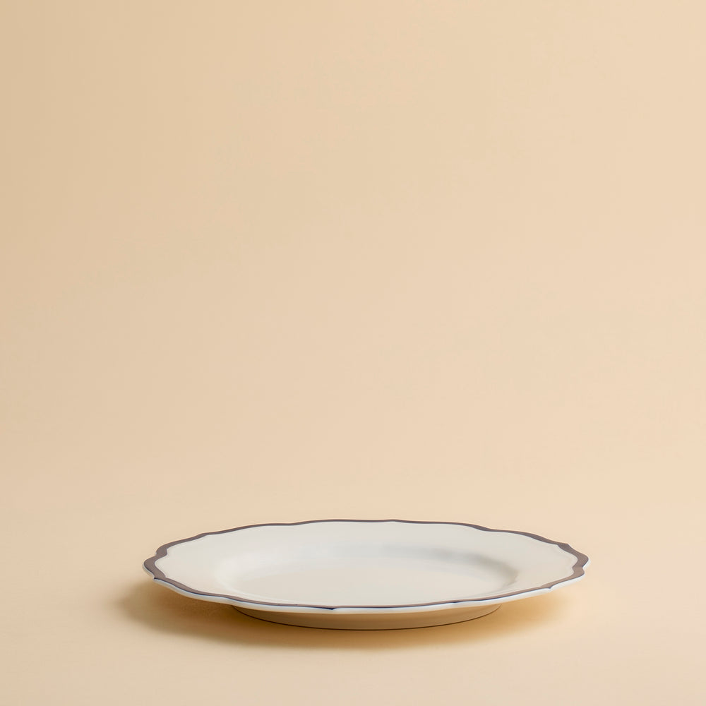 Stella Scalloped Blue Salad Plate image 6