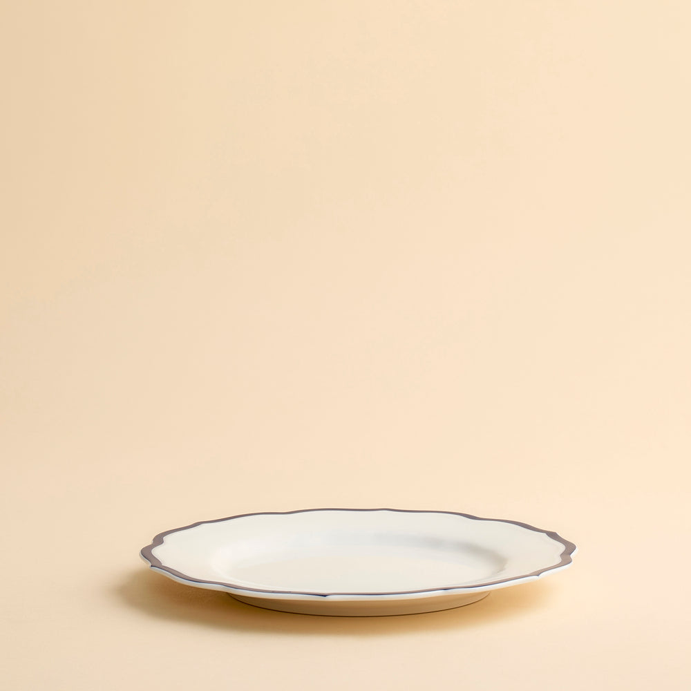 Stella Scalloped Blue Salad Plate image 6