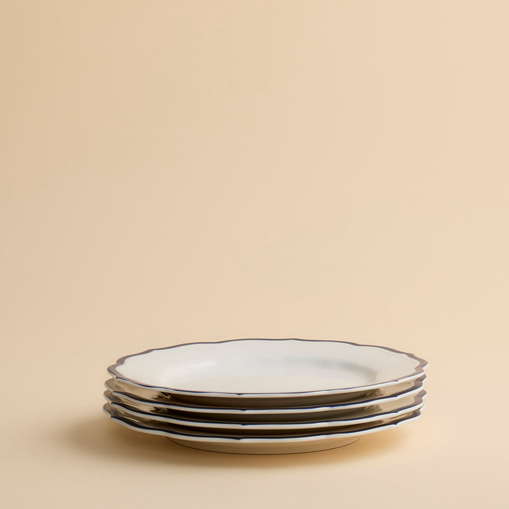 Stella Scalloped Blue Salad Plate image 7